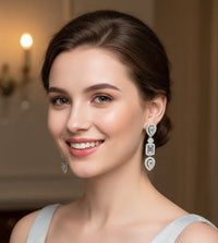 Crystal Leaf Grace Earrings
