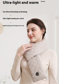Electric Heating Scarf 3 Gear Heating Pads Outdoor Warm Heated Scarf USB Heater Thermal Shawl Neck Brace Warm Bib For Women Men