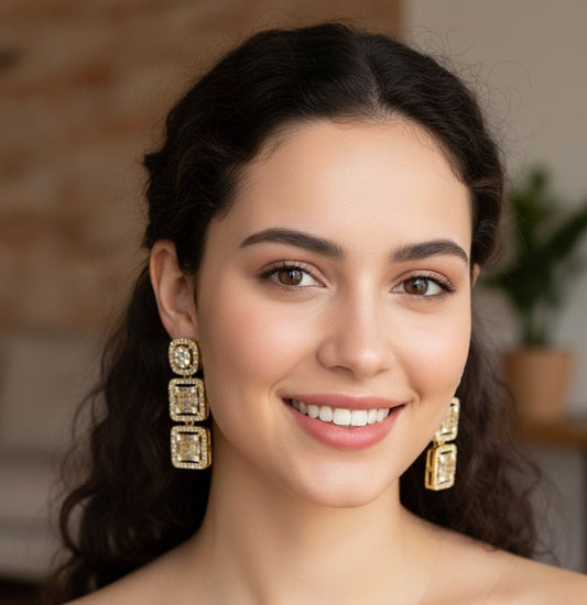 Elegant Dew Drop Chandelier Earrings