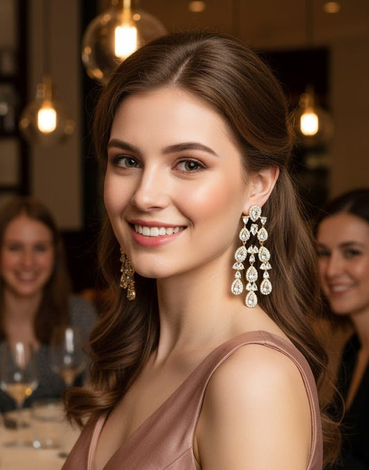 Luxe Pearline Waterfall Earrings